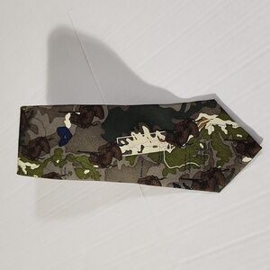 Structure Men's Neck Tie Army Green Camo Silk NWT Office Event Soldier